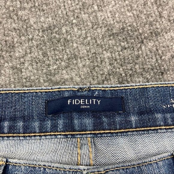 Fidelity light wash rolled ankle denim Jeans Size 30 - Picture 4 of 12